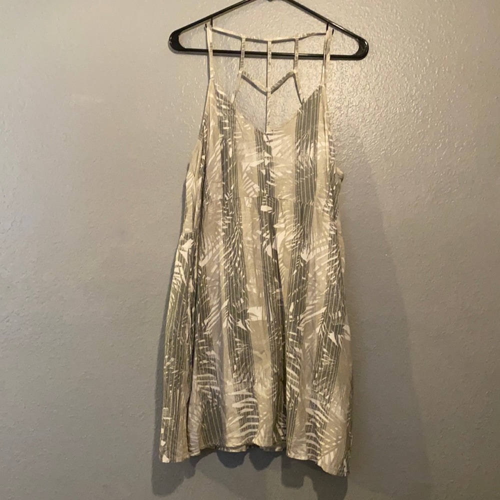 Grey bamboo printed dress
